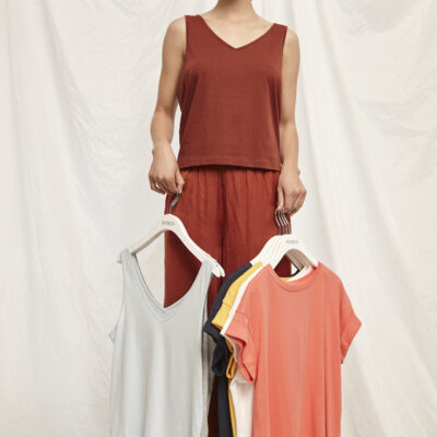 Soaked in Luxury | Cam Singlet Organic Cotton