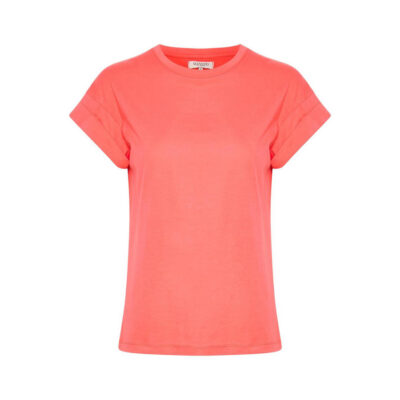 Soaked in Luxury Cam T-shirt Deep Sea Coral in Organic Cotton