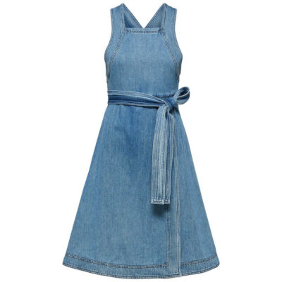 Selected Jenner wrap denim dress