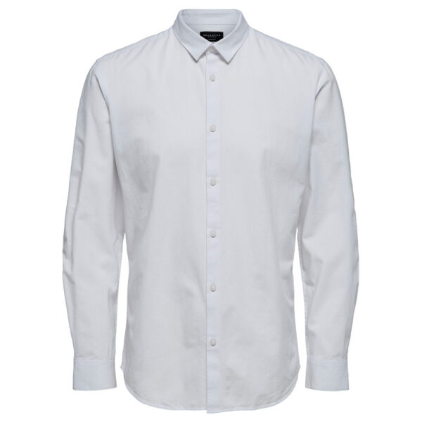 Selected Homme Slim Linen Shirt white