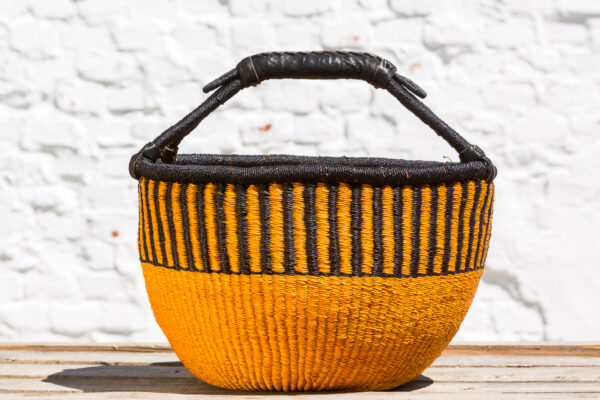 Original Round Bolga Basket L Tiger