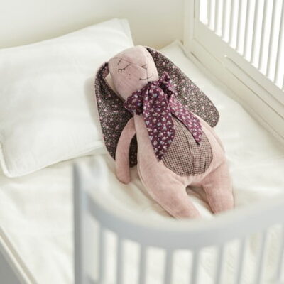 Cocoon Company Organic Polar Bear White Betræk barnevognsdyne