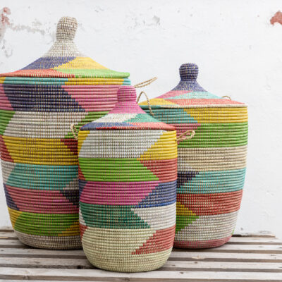 Senegal kurve m. højt låg multicolour