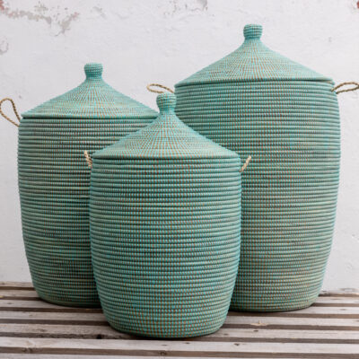 Senegal-Kurve m. højt låg turkis