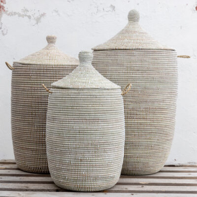 Senegal kurve m. højt låg hvid